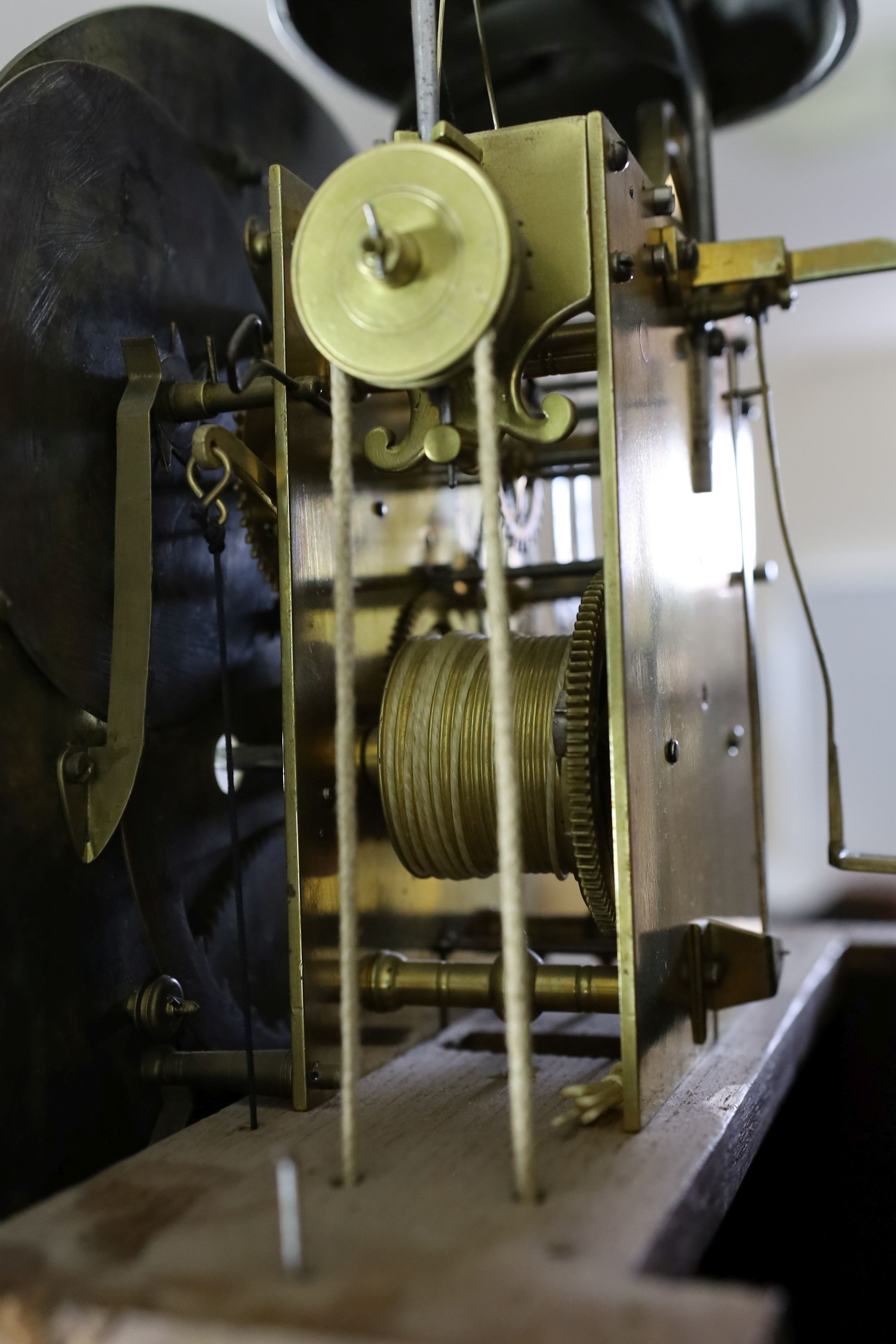 Paulus Bramer En Zoon of Amsterdam. An 18th century Dutch walnut repeating 8-day alarum longcase clock H.275cm. W. 68cm.